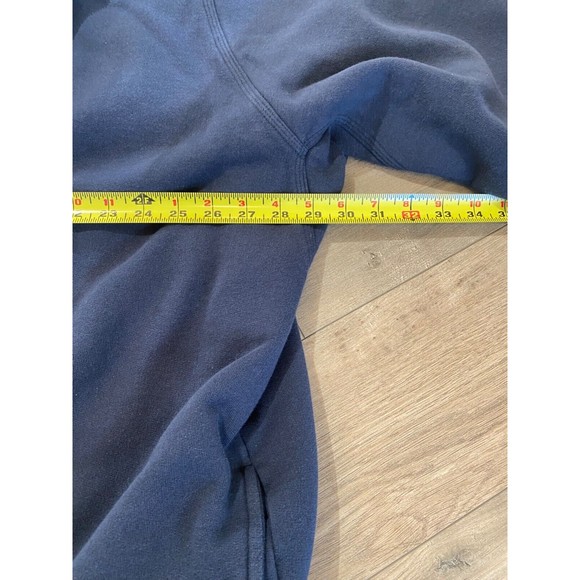 LL BEAN KATAHDIN IRONWORKS Mens XXL Tall Sweatshirt Sherpa Lined Full Zip Blue - Picture 6 of 8
